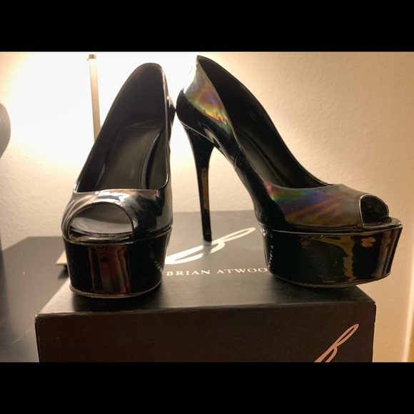 B. Brian Atwood oilslick heels - Picture 1 of 5